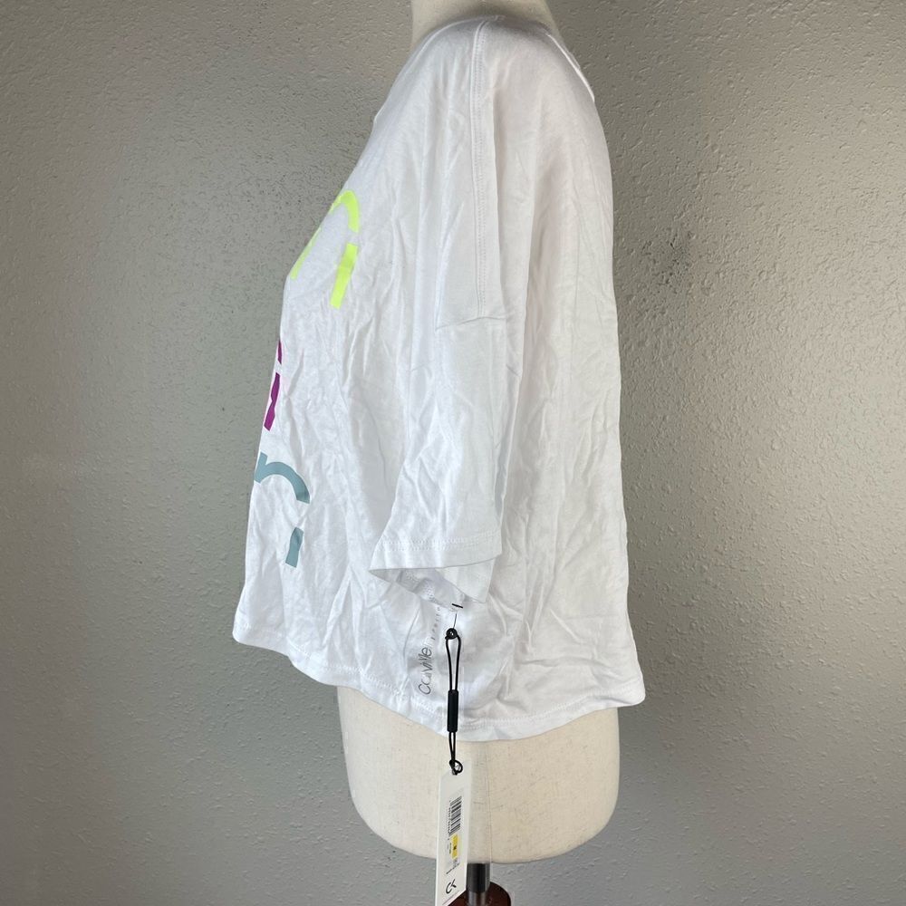 NWT Calvin Klein Performance Oversized Crop Top Size M - Picture 2 of 6